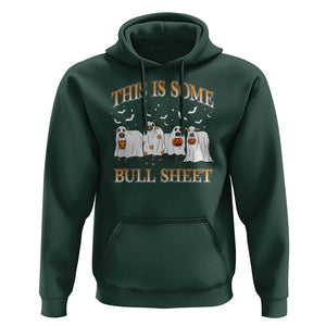 Funny Halloween Hoodie This Is Some Bull Sheet Farm Cow Bat TS11 Dark Forest Green Print Your Wear