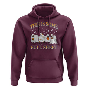 Funny Halloween Hoodie This Is Some Bull Sheet Farm Cow Bat TS11 Maroon Print Your Wear