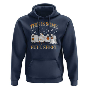 Funny Halloween Hoodie This Is Some Bull Sheet Farm Cow Bat TS11 Navy Print Your Wear