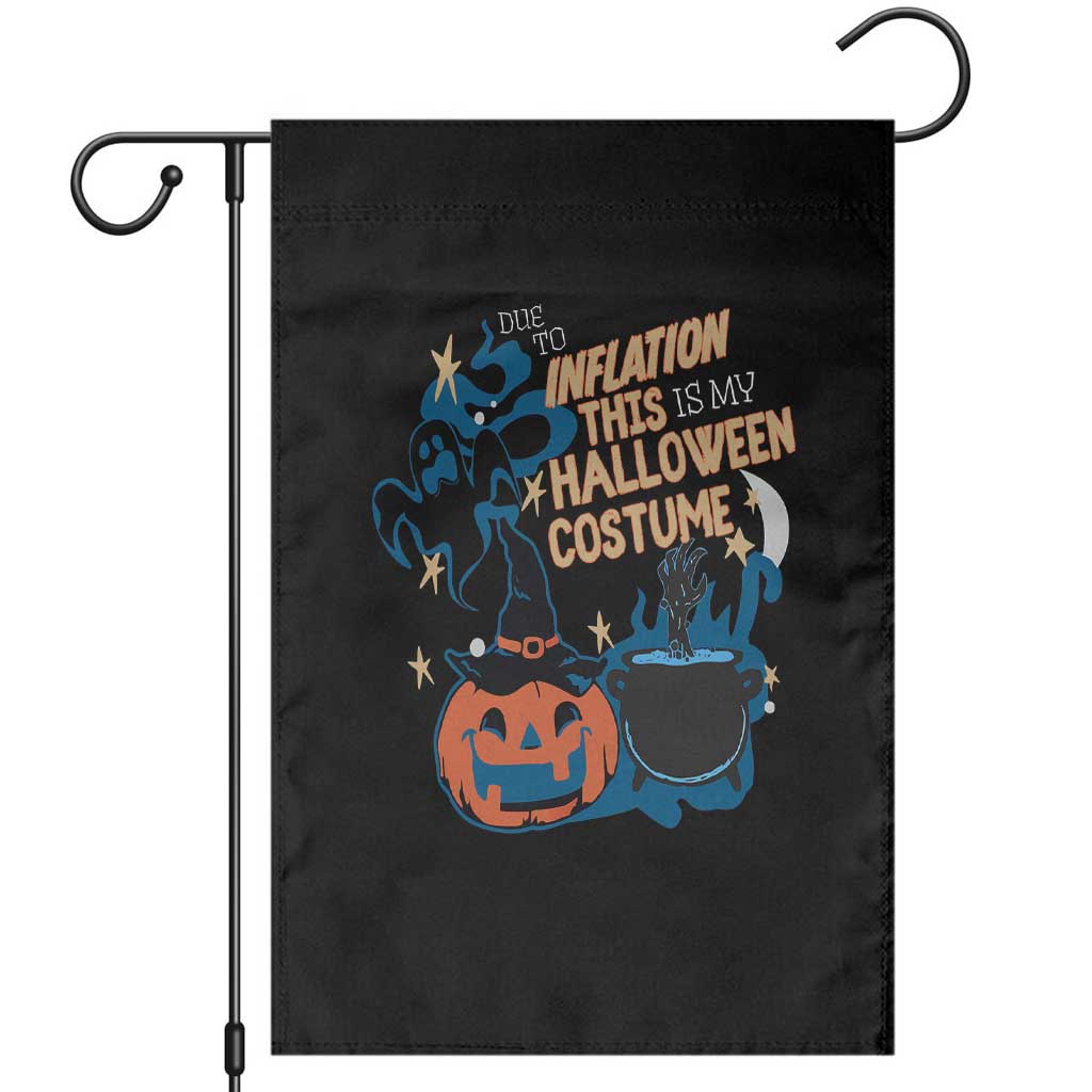 Funny Halloween Garden Flag Due To Inflation This Is My Halloween Costume Pumpkin Ghost TS11 Black Print Your Wear