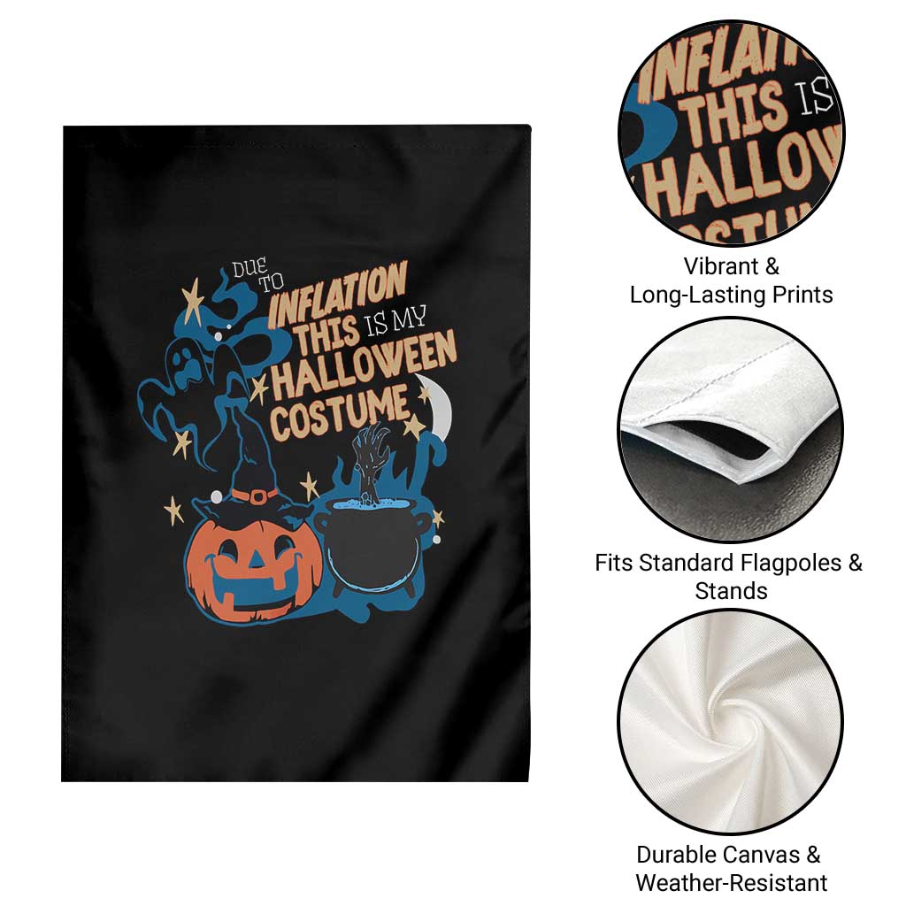 Funny Halloween Garden Flag Due To Inflation This Is My Halloween Costume Pumpkin Ghost TS11 Print Your Wear