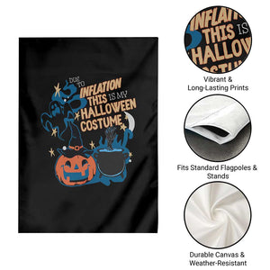 Funny Halloween Garden Flag Due To Inflation This Is My Halloween Costume Pumpkin Ghost TS11 Print Your Wear
