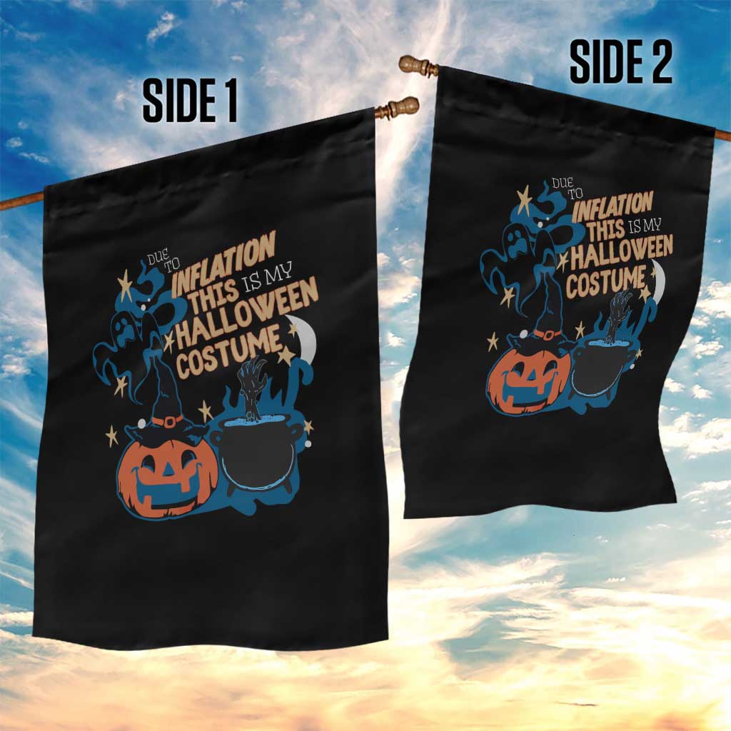 Funny Halloween Garden Flag Due To Inflation This Is My Halloween Costume Pumpkin Ghost TS11 Print Your Wear