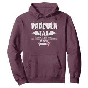 Halloween Dad Hoodie Dadcula Tax Portion Of Kids Candy Vampire TS11 Maroon Print Your Wear