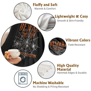 Halloween Dad Throw Blanket Beware Dad Tax Is A Spooky Deduction Spider TS11 Print Your Wear