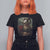 Halloween T Shirt For Women Creepy Mona Lisa Satan Pentagram Leonardo da Vinci TS11 Black Print Your Wear