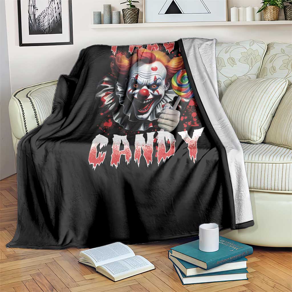 Halloween Throw Blanket I Have Candy Scary Creepy Clown Lolipop TS11 Print Your Wear