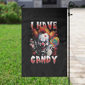 Halloween Garden Flag I Have Candy Scary Creepy Clown Lolipop TS11 Print Your Wear