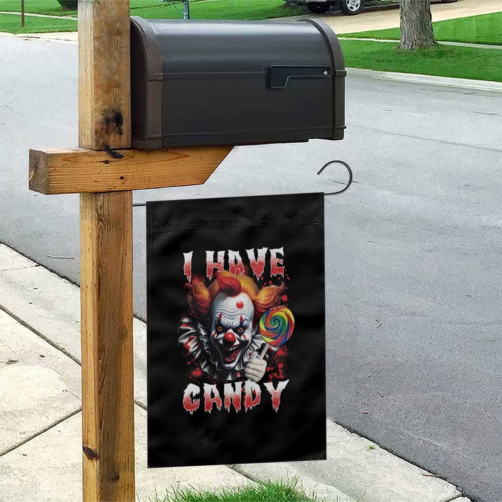 Halloween Garden Flag I Have Candy Scary Creepy Clown Lolipop TS11 Print Your Wear