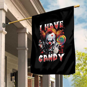 Halloween Garden Flag I Have Candy Scary Creepy Clown Lolipop TS11 Print Your Wear