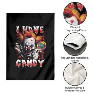Halloween Garden Flag I Have Candy Scary Creepy Clown Lolipop TS11 Print Your Wear