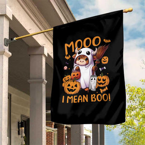 Spooky Cow Halloween Garden Flag Moo I Mean Boo Funny Ghost Heifer TS11 Print Your Wear