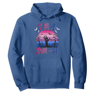 Funny Halloween Bisexual Hoodie I'm A Zom Bi Zombie LGBT TS11 Royal Blue Print Your Wear
