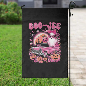 Funny Halloween Garden Flag Boo Jee Pink Ghost Boujee Pumpkin Haunted House TS11 Print Your Wear