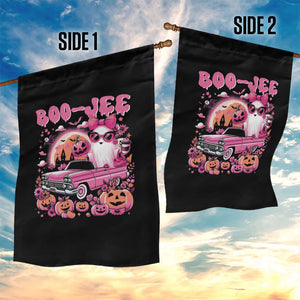 Funny Halloween Garden Flag Boo Jee Pink Ghost Boujee Pumpkin Haunted House TS11 Print Your Wear
