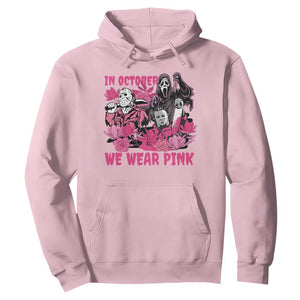 Breast Cancer Awareness Murderers Hoodie In October We Wear Pink Vintage Flower TS11 Light Pink Print Your Wear