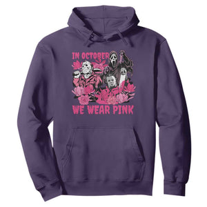 Breast Cancer Awareness Murderers Hoodie In October We Wear Pink Vintage Flower TS11 Purple Print Your Wear