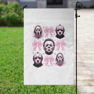 Halloween Garden Flag Scary Murderers Pink Bows Coquette Aesthetic TS11 Print Your Wear