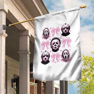 Halloween Garden Flag Scary Murderers Pink Bows Coquette Aesthetic TS11 Print Your Wear