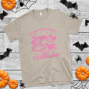 Halloween LGBT T Shirt All The Cool Witches Are Lesbians Spooky Season TS11 Sand Print Your Wear