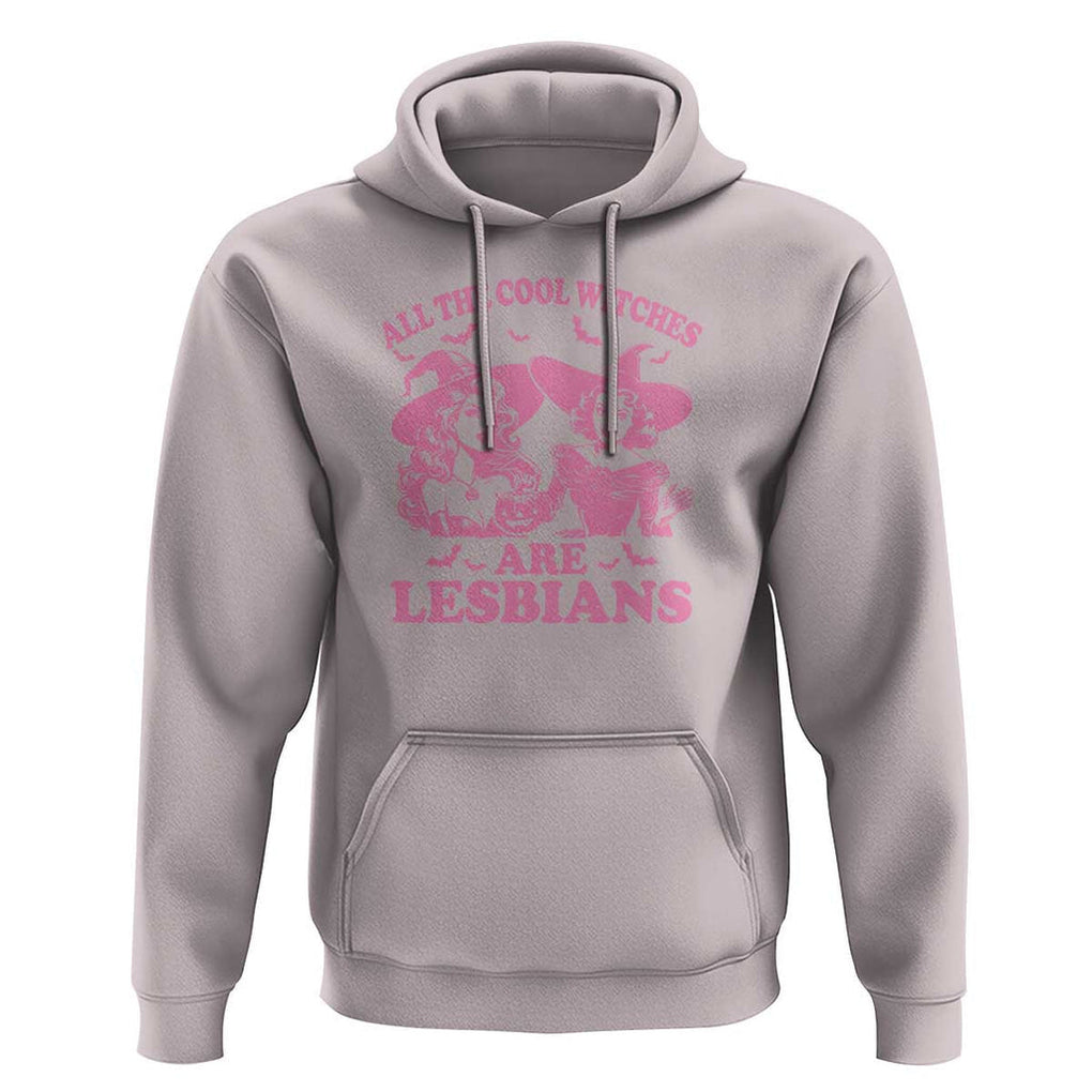 Halloween LGBT Hoodie All The Cool Witches Are Lesbians Spooky Season TS11 Ice Gray Print Your Wear
