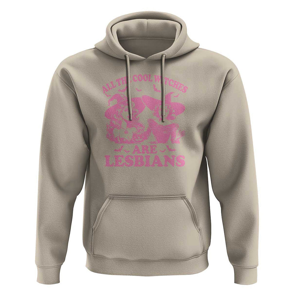 Halloween LGBT Hoodie All The Cool Witches Are Lesbians Spooky Season TS11 Sand Print Your Wear