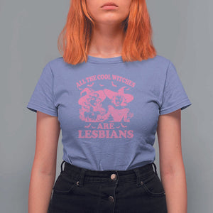 Halloween LGBT T Shirt For Women All The Cool Witches Are Lesbians Spooky Season TS11 Violet Print Your Wear