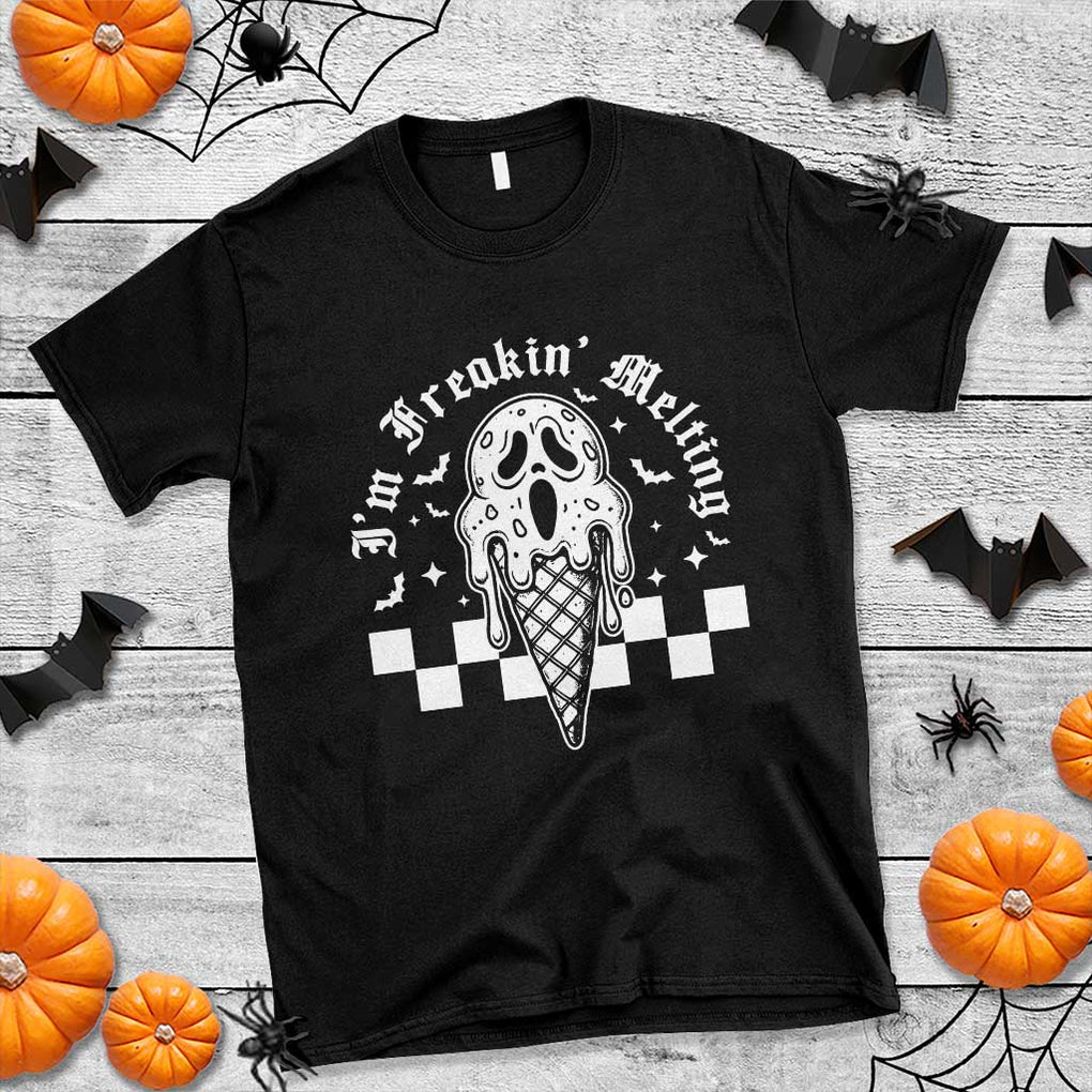 Funny Halloween T Shirt I'm Freakin' Melting Ice Cream Scream Bat TS11 Black Print Your Wear