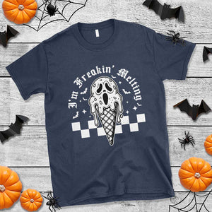 Funny Halloween T Shirt I'm Freakin' Melting Ice Cream Scream Bat TS11 Navy Print Your Wear