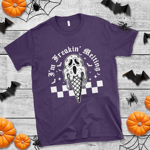 Funny Halloween T Shirt I'm Freakin' Melting Ice Cream Scream Bat TS11 Purple Print Your Wear
