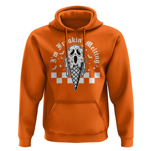 Funny Halloween Hoodie I'm Freakin' Melting Ice Cream Scream Bat TS11 Orange Print Your Wear
