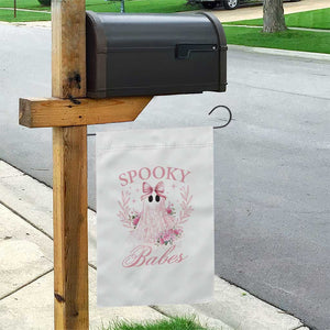 Halloween Garden Flag Spooky Babes Pink Ghost Coquette Aesthetic TS11 Print Your Wear