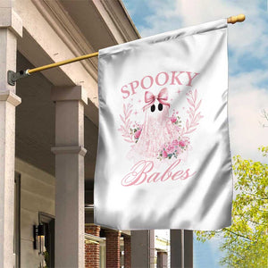 Halloween Garden Flag Spooky Babes Pink Ghost Coquette Aesthetic TS11 Print Your Wear