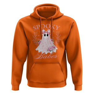 Halloween Hoodie Spooky Babes Pink Ghost Coquette Aesthetic TS11 Orange Print Your Wear