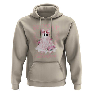 Halloween Hoodie Spooky Babes Pink Ghost Coquette Aesthetic TS11 Sand Print Your Wear