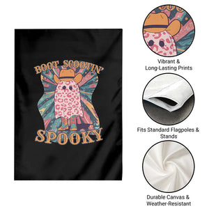 Halloween Western Garden Flag Boot Scootin' Spooky Cute Country Cowboy Ghost TS11 Print Your Wear