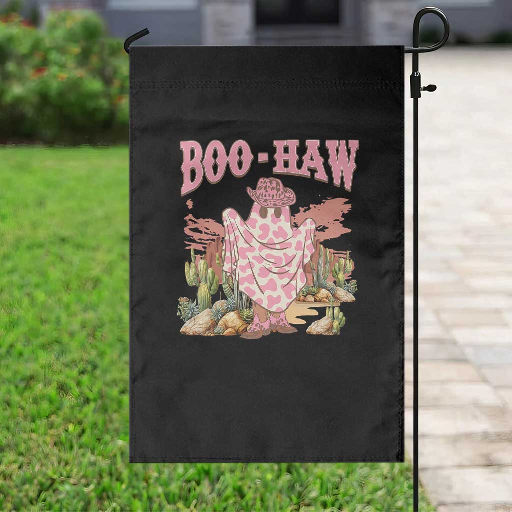 Halloween Western Garden Flag Boo Haw Cute Country Cowboy Ghost TS11 Print Your Wear