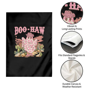 Halloween Western Garden Flag Boo Haw Cute Country Cowboy Ghost TS11 Print Your Wear