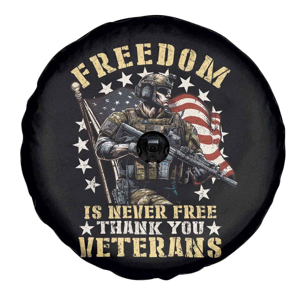 Veterans Spare Tire Cover Freedom Is Never Free Thank You Veterans American Flag Military TS11 Print Your Wear