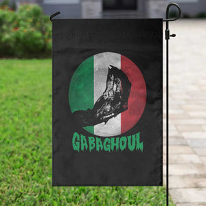 Funny Halloween Garden Flag Gabaghoul Zombie Hand Moon Italian Flag Moon TS11 Print Your Wear