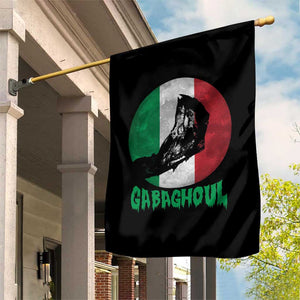 Funny Halloween Garden Flag Gabaghoul Zombie Hand Moon Italian Flag Moon TS11 Print Your Wear
