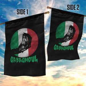 Funny Halloween Garden Flag Gabaghoul Zombie Hand Moon Italian Flag Moon TS11 Print Your Wear