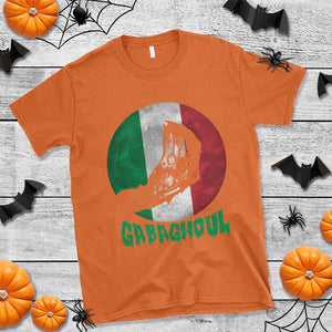 Funny Halloween T Shirt Gabaghoul Zombie Hand Moon Italian Flag Moon TS11 Orange Print Your Wear