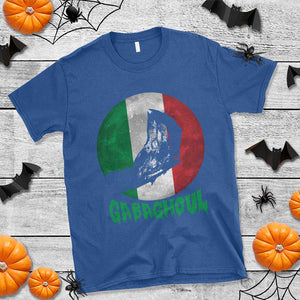 Funny Halloween T Shirt Gabaghoul Zombie Hand Moon Italian Flag Moon TS11 Royal Blue Print Your Wear