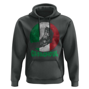 Funny Halloween Hoodie Gabaghoul Zombie Hand Moon Italian Flag Moon TS11 Dark Heather Print Your Wear