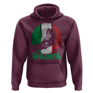 Funny Halloween Hoodie Gabaghoul Zombie Hand Moon Italian Flag Moon TS11 Maroon Print Your Wear