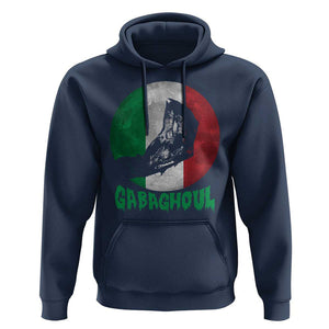 Funny Halloween Hoodie Gabaghoul Zombie Hand Moon Italian Flag Moon TS11 Navy Print Your Wear