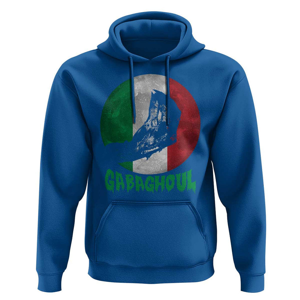 Funny Halloween Hoodie Gabaghoul Zombie Hand Moon Italian Flag Moon TS11 Royal Blue Print Your Wear