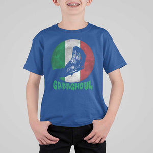 Funny Halloween T Shirt For Kid Gabaghoul Zombie Hand Moon Italian Flag Moon TS11 Royal Blue Print Your Wear