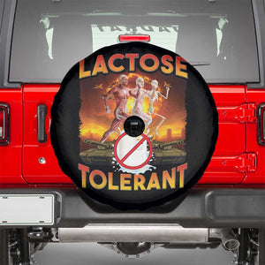 Funny Lactose Tolerant Spare Tire Cover Ironic Sarcastic Funny Humor Cringe Meme TS11 Black Print Your Wear